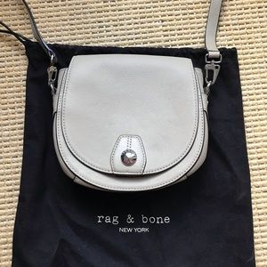 Rag & Bone grey leather crossbody bag. NWOT
